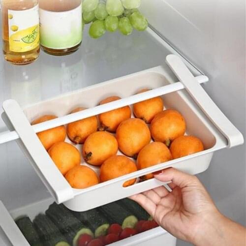 12 Grids Refrigerator Adjustable Drawer Storage Box Egg Tray Plastic Preservation Eggs Storage Drawer Fridge Kitchen Accessories