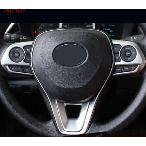 For Toyota Sedan Corolla E210 2019 2020 Car Steering Wheel Decoration Cover Trim Interior Accessories 3PCS