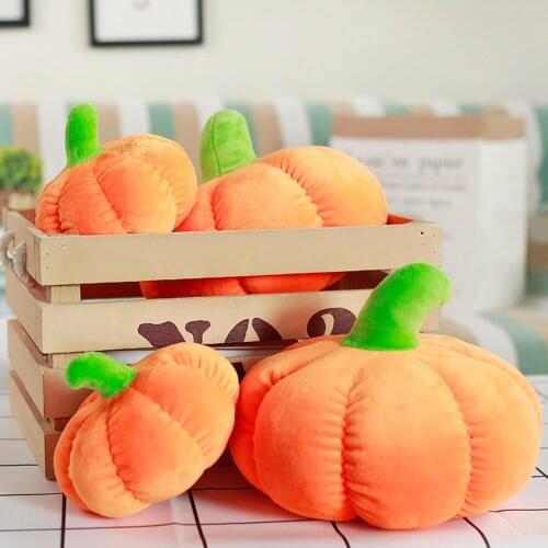 3D Stuffed Pumpkin Simulation Pillow Plush Toy pumpkin Halloween Day Gift