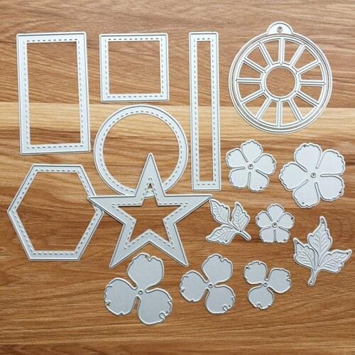 4-Set Cutting Dies Patch work & flowers Scrapbook Cardmaking Paper craft DIY Stencil