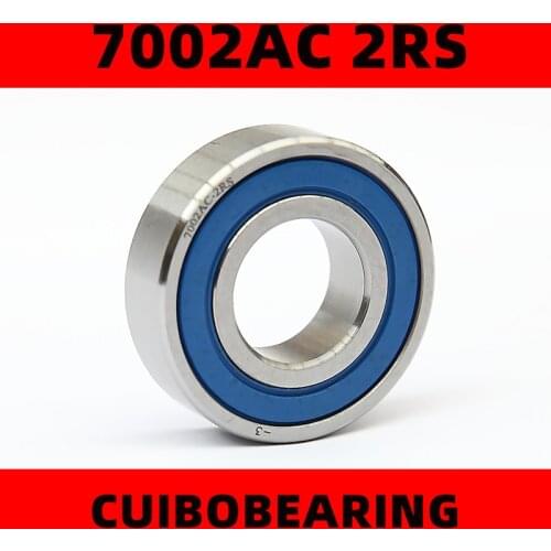 7002AC/C 2RZ angular contact ball bearing 7002 2RS double seal for CNC router P5 ABEC5