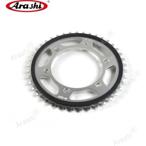Arashi 41T Steel Rear Sprocket For KAWASAKI Ninja 500 / EX500 EX 500 2006 2007 2008 2009 Rubber Cushion 520 Chain Sprockets