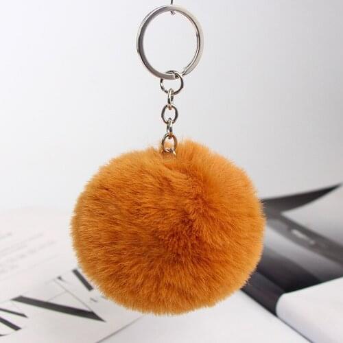 Professional Cars Key-chain Fur Ball Small Quality Classic Creative Antistatic Emblem Keyfob Car Styling Interior Accessories