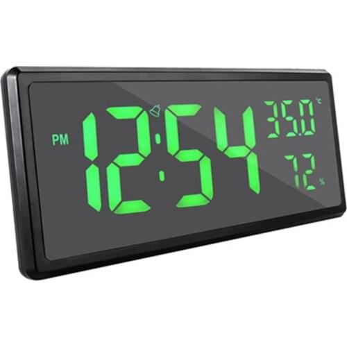 LED Digital Alarm Clock Temperature Date Display Desktop Mirror Clocks Home Table Decoration Electronic Clock