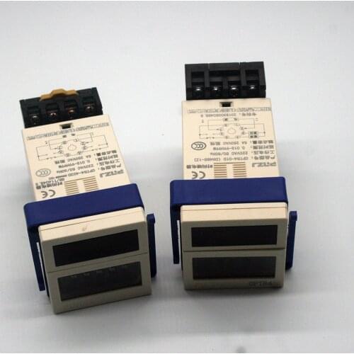 High DH48S-1Z Digital LED Programmable Timer Time Relay Switch DH48-2Z 0.01S-99H99M DIN RAIL AC110V 220V DC 12V 24V Socket Base