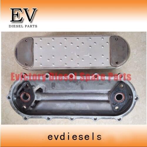For UD bus engine FE6 FE6T oil cooler assy include FE6 oil cooler cover and oil cooler core