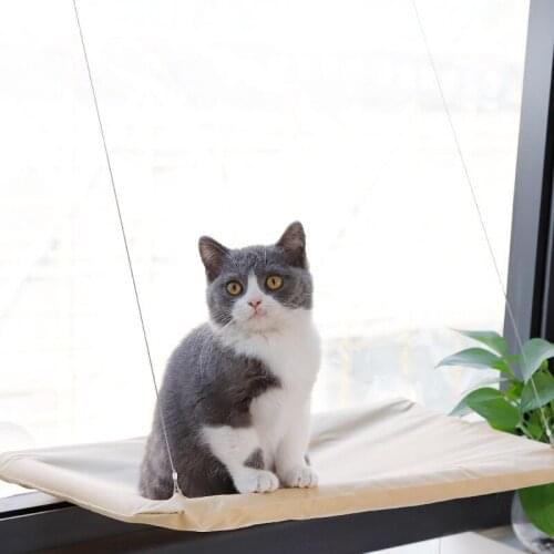 Pet Hammock Indoor Glass Suction Cup Firm Cat Hammock Soft Sleeping Load-bearing Multi-Cat Bed Pet Supplies Accessories