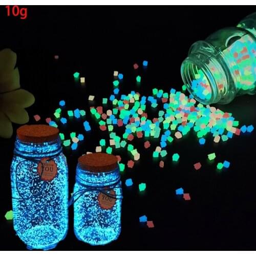 Luminous Sand Stones Glow In Dark Garden Park Road Pebbles Aquariums Fish Tank Decoration Stone Sands Ornament for Party Home