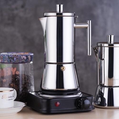 Expresso Geyser Coffee Makers 4/6 cups Stainless Steel Induction Coffee Moka Pot Machine Stove Top гейзерная кофеварка 모카포트