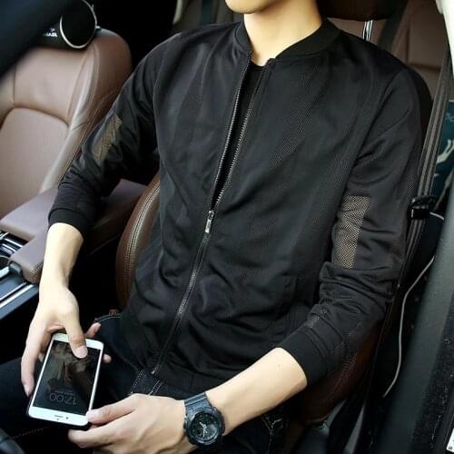 Summer Windbreaker Jacket Men Baseball Collar Sunscreen Mens Jacket Coat Male Female Driving Biking Dress Women Black White 5XL