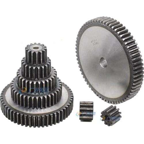 2mod metal gear 27teeth- 33teeth spur gear precision machinery industry 45 steel gear cnc pinion frequency hardening
