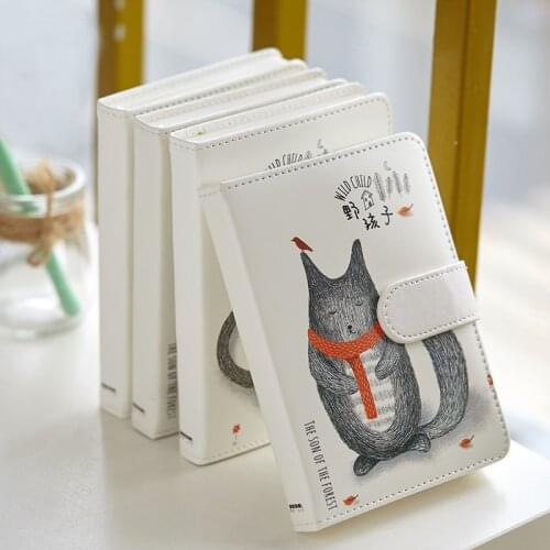 Cute Animal Notebooks Schedule Book 64K Fashion Simple Thickening Handbook Student Stationery Office Plan Travel Brochure Gift