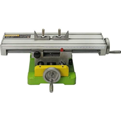 Miniature precision LY6350 multifunction Milling Machine Bench drill Vise Fixture worktable X Y-axis adjustment Coordinate table