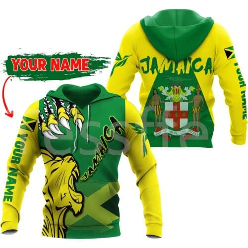 Tessffel County Flag Africa Jamaica King Emblem Lion NewFashion Tracksuit 3DPrint Men/Women Streetwear Pullover Funny Hoodies A1
