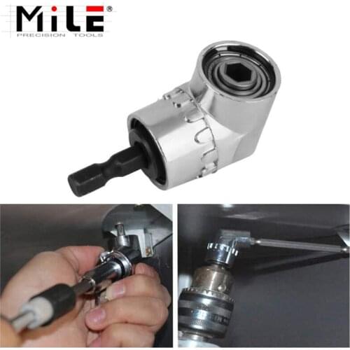 MILE 105 Angle Screwdriver Set Socket Holder Adapter Adjustable Bits Drill Bit Angle Screw Driver Tool 1/4'' Hex Bit Socket