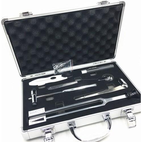 Semi-quantitative detection of neural tuning forks Foot depth sensory diagnostic device Ryder-Seiffer tuning fork