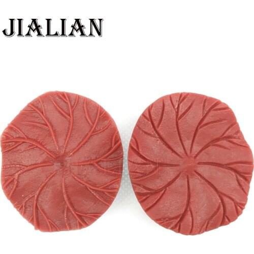 2pcs Lotus leaf Leaves chocolate cake decorating tools DIY baking fondant silicone mold kitchen bar supplies T0312