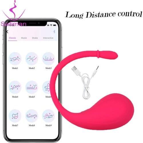 Wireless APP Control Vibrating Egg Bluetooth Dildo Vibrator For Women Wearable Panties Vibrator G Spot Vaginal Ball Sex Toys