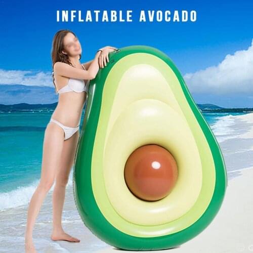 Explosive swimming ring with ball floating row PVC inflatable Avocado swimming ring water sports lifebuoy