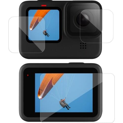 3pcs/set Tempered Glass for GoPro Hero 9 Black Protective Glas for Go pro Hero8 Screen Protector