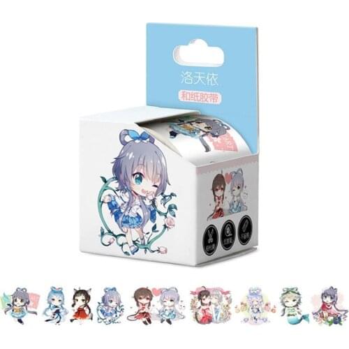 10 sets Anime Luo Tianyi Tape TOY VOCALOID Washi Tape Paper Hand account sticker 40mm x 5m toy gift