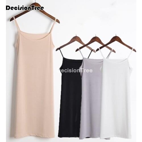 2021 womens full slips femme underdress women sexy petticoat ladies underdress female lingerier woman slip vest dress