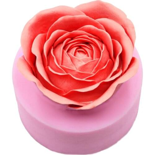 3D Big Rose Flower Kitchen Fondant Cake Decorating Silicone Mould Cookies Soap Chocolate Mold
