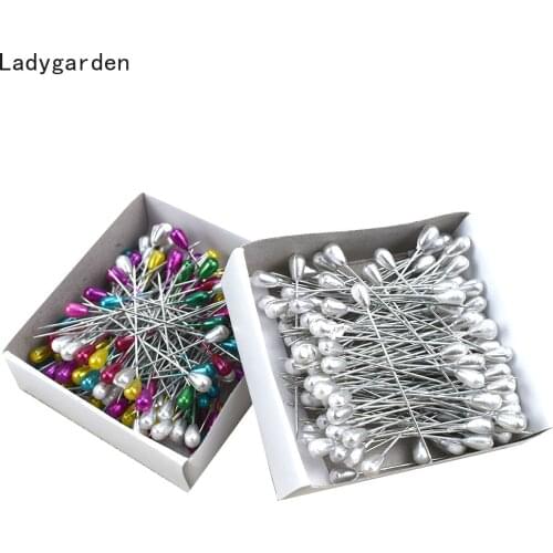 720PCS 55mm Long Pearl Head Pin Straight Sewing Patchwork Needle Craft Sewing Accessories Pins with Plastic Box