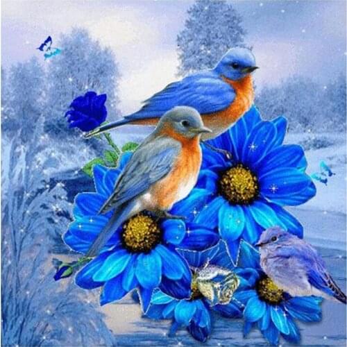 5D DIY Full Drill Diamond Embroidery Birds Diamond Painting Cross Stitch Picture of Rhinestone Mosaic Decor Gift