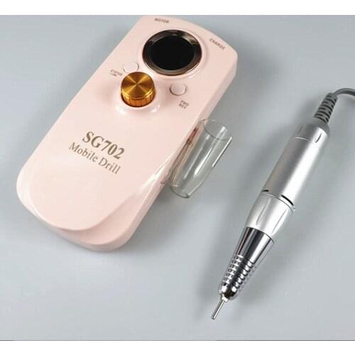 2021 Nail Drill Machine 35000RPM Portable Rechargeable Nail Drill Pen Manicure Apparatus Nail Gel Polisher Full LCD Display