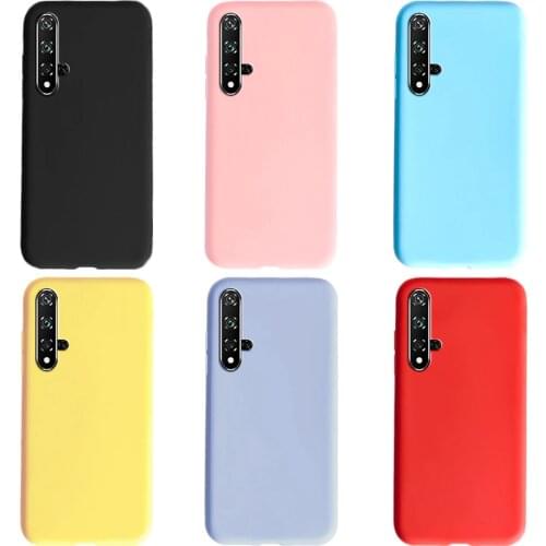 Case For Huawei Honor 20 Pro Honor20 YAL-L21 YAL-L41 Back Cover Phone Case Luxury Soft Matte Silicone Bumper on Honor 20 Cases