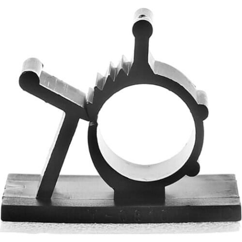 CPDD 10x Cable Clips Adhesive Cord Management Organizer 7.9-10.3mm Wire Holder Clamp