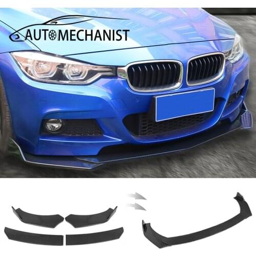 JDM Bumper Lip Body Kit Guard Spoiler Splitters For Car Universal Front Bumper ABS Car Exterior Parts For Bmw Audi Golf Mazda