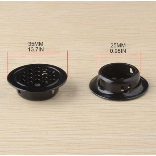 Wardrobe Cabinet Mesh Hole Stainless Steel Louver Air Vent Ventilation Cover Set