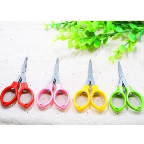Korea stationery student scissors student safety elastic scissors safety scissors childrens manual elastic scissors