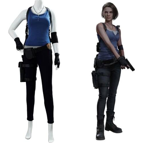 Resident Cosplay Evil Jill Valentine Cosplay Costume Women Halloween Carnival Costumes Outfits custom Made