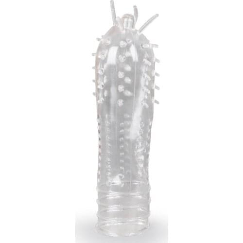 Crystal Cock Rings Reusable Condom Penis Sleeves Penis Extension Cock Rings Sexy Toys for Man