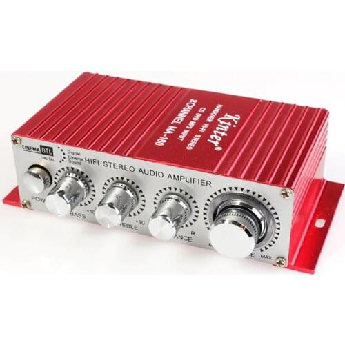 KYYSLB 2020 DC12V 20W X 2CH MA-180 mini-car and motorcycle home bedside computer small amp amplifier