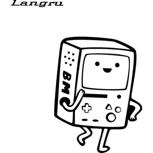 Langru Cartoon Adventure Time Lovely Car-styling Vinyl Decal Car-styling Decorative Jdm