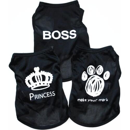 Summer Dog Clothes Puppy Shirt For Dogs Teddy Yorkie Bulldog Dog Shirt Small Dog Cat Vest Pet t-shirt Teacup Puppy Clothes