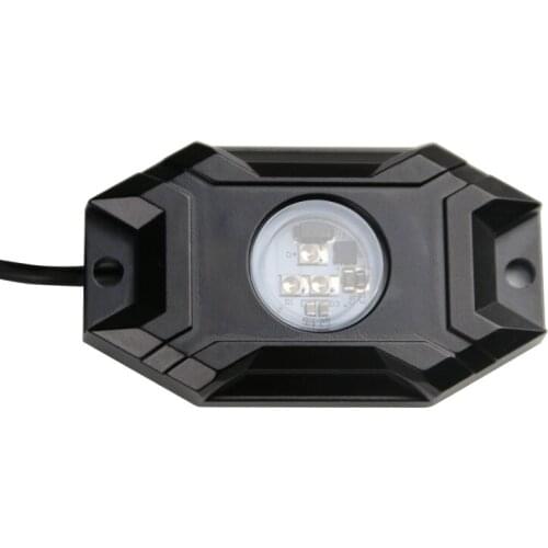IP68 12-36V 3W LED Rock Light Single Colour Vehicle Chasis Atmosphere Lamp Boat Ship Deck Lights Offroad Illuminations