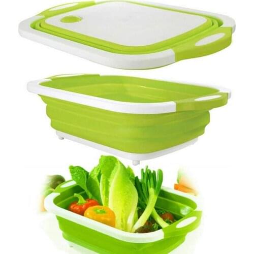 Multifunctional collapsible washbasin outdoor chopping board chopping board sink kitchen outdoor camping