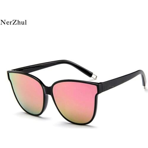 Fashion Cute Red Sunglasses Woman Cat Eye Vintage Ladies Shades Driving Glasses New Trending Styles Mirror Sunglasses Women