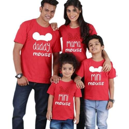 Summer New Parent-child Clothes for A Family of Four T-shirts Family Matching Outfits