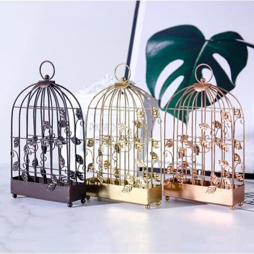 Nordic Style Birdcage Shaped Iron Mosquito Coil Holder Incense Plate house Ornaments Beautiful Home Decor Incense Holder