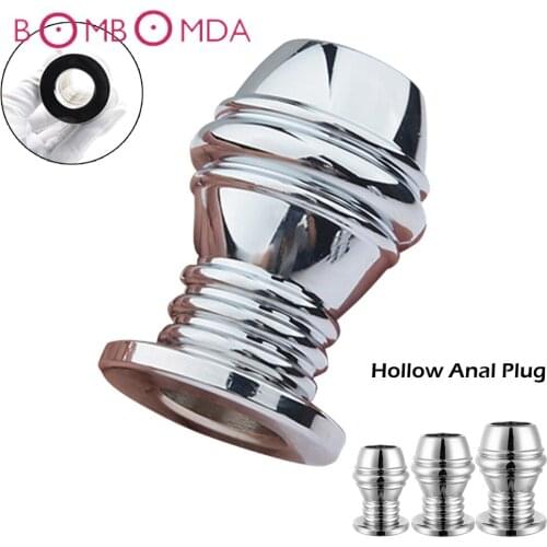 Hollow Butt Plug Anal Expander Dildo Vaginal Speculum Adult Sex Toys Anal Dilator Prostate Massager Buttplug Enema Sex Toys