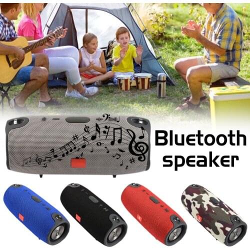 Portable Bluetooth Speaker Wireless Bass Column Waterproof Outdoor Speaker Support AUX TF USB Subwoofer Stereo Loudspeaker