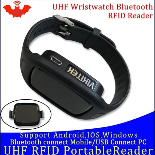 UHF RFID reader pocket portable mini watch reader bluetooth connect Mobile phone easy use small usb android chip writer copier