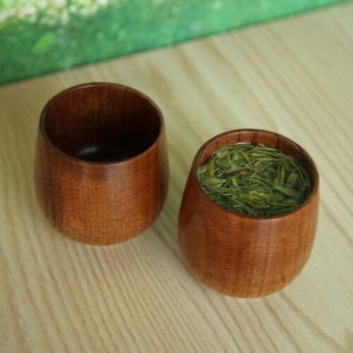 Handmade Hand-Crafted Natural Spruce Wood Tea Cup Wooden Beer Juice