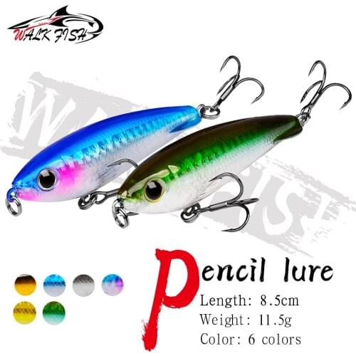 WALK FISH Thrill Stick Sinking Pencil 8.5cm-11.5g Fishing Stickbait Wobblers With Inner Balls SaltWater Artificial Hard Bait